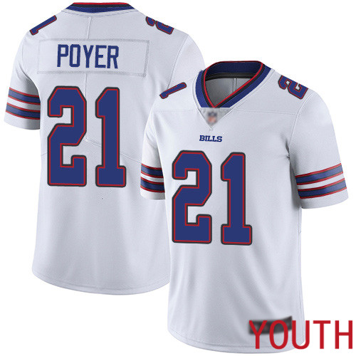 Youth Buffalo Bills #21 Jordan Poyer White Vapor Untouchable Limited Player NFL Jersey